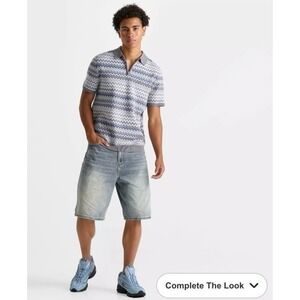 Supply and Demand Men's Denim Shorts Sz‎ XL (36) Streetwear Y2K Loose NWT